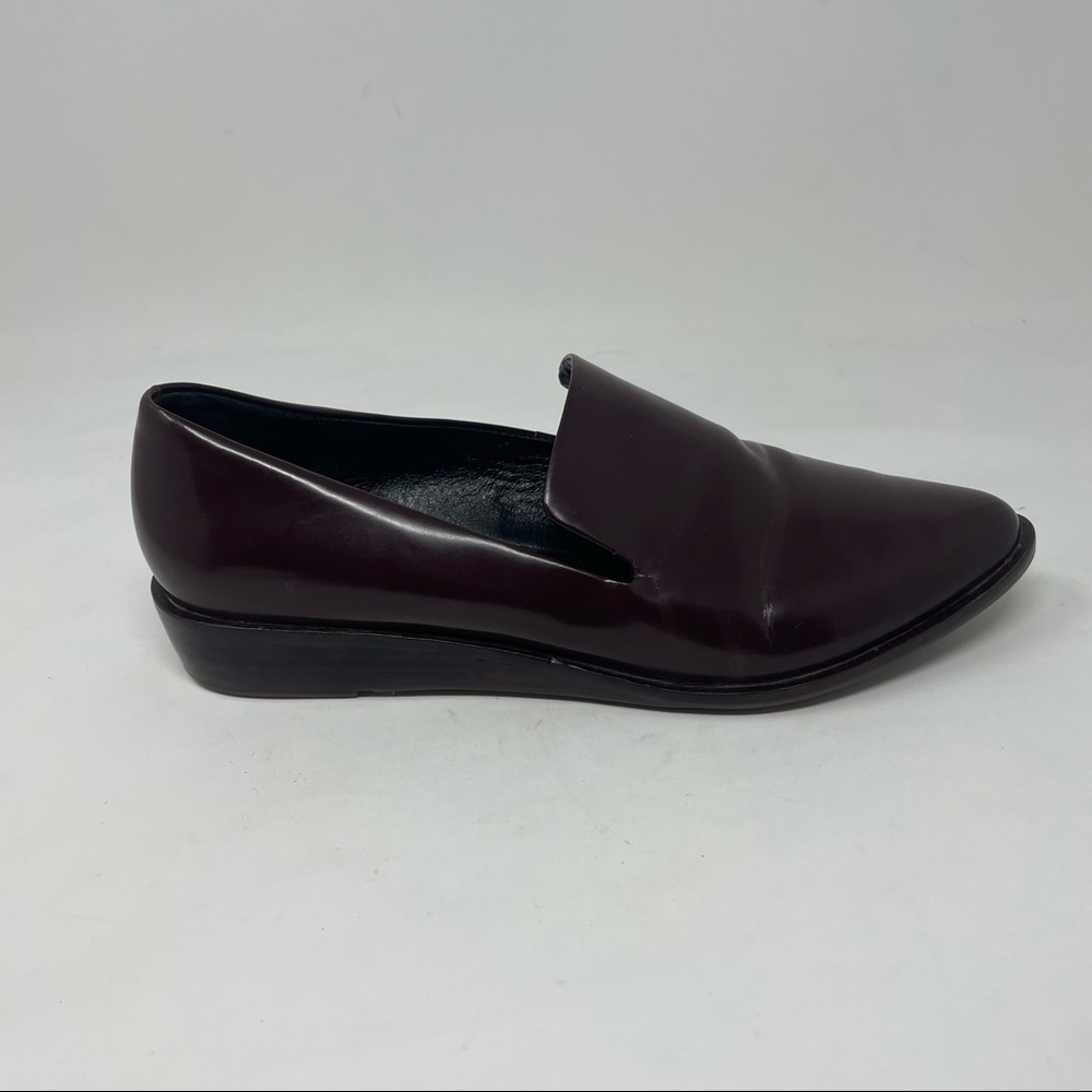 KELSI DAGGER Brooklyn Abbi Brown Loafers Maroon Oxblood Size 7.5